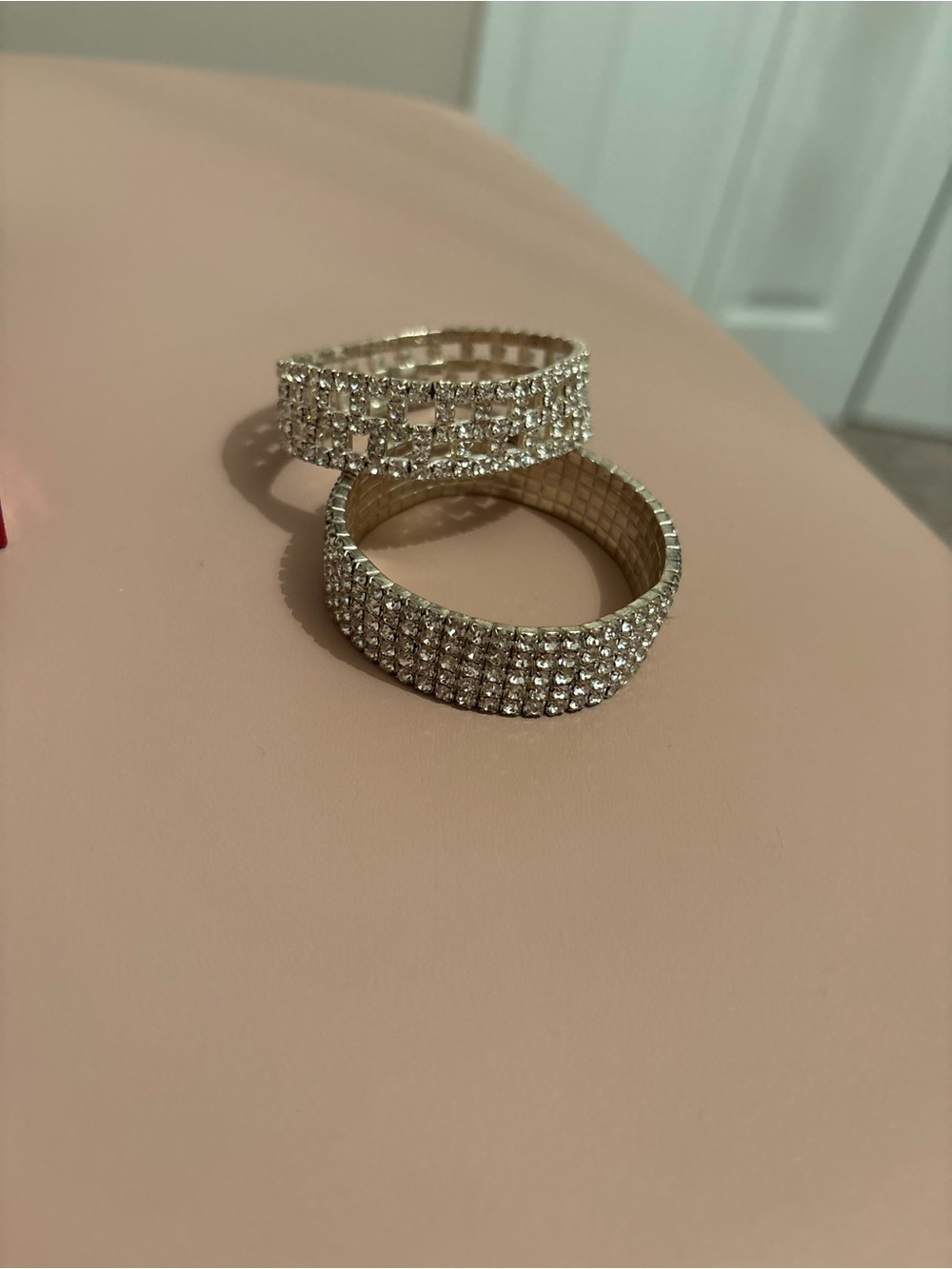 Silver Crystal Stretch Bracelets - Women Jewelry